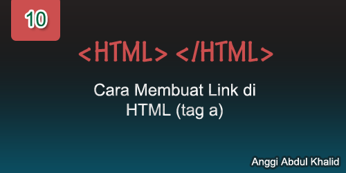 Cara Membuat link di HTML