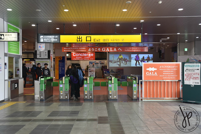 train station exit, concierge, gala yuzawa