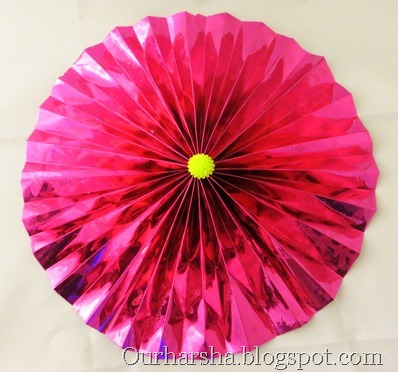 pleated paper pinwheel (5)