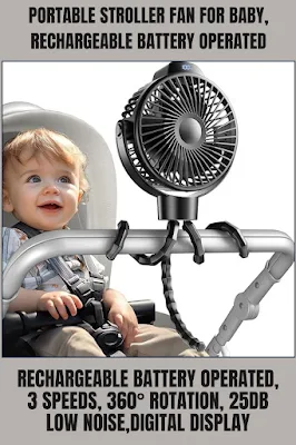 Portable Stroller Fan for Baby