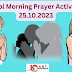 School Morning Prayer Activities - 25.10.2023 :