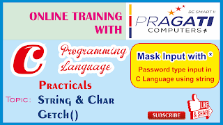 Masking of String with * as password input in C Programming.