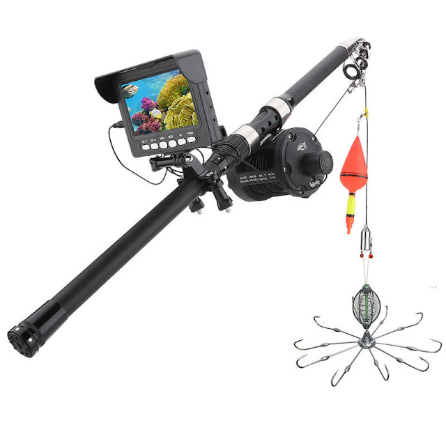 ZANLURE 4.3inch Color Screen Fish Finder Waterproof Fishing Underwater Camera Portable Hunting Fishing Tool 