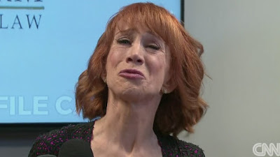 KATHY GRIFFIN SHEDS CROCODILE TEARS.