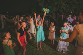 bouquet toss victory