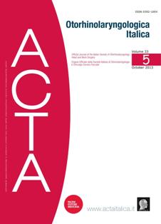 ACTA Otorhinolaryngologica Italica 2013-05 - October 2013 | ISSN 1827-675X | TRUE PDF | Bimestrale | Professionisti | Medicina | Salute | Otorinolaringoiatria
ACTA Otorhinolaryngologica Italica first appeared as Annali di Laringologia Otologia e Faringologia and was founded in 1901 by Giulio Masini. It is the official publication of the Italian Hospital Otology Association (A.O.O.I.) and, since 1976, also of the Società Italiana di Otorinolaringologia e Chirurgia Cervico-Facciale (S.I.O.Ch.C.-F.).
The journal publishes original articles (clinical trials, cohort studies, case-control studies, cross-sectional surveys, and diagnostic test assessments) of interest in the field of otorhinolaryngology as well as case reports (unique, highly relevant and educationally valuable cases), case series, clinical techniques and technology (a short report of unique or original methods for surgical techniques, medical management or new devices or technology), editorials (including editorial guests – special contribution) and letters to the editors. Articles concerning science investigations and well prepared systematic reviews (including meta-analyses) on themes related to basic science, clinical otorhinolaryngology and head and neck surgery have high priority. The journal publish furthermore official proceedings of the Italian Society, special columns as well as calendar of events.
Manuscripts must be prepared in accordance with the Uniform Requirements for Manuscripts Submitted to Biomedical Journals developed by the international committee of medical journal editors. Texts must be original and should not be presented simultaneously to more than one journal.
Only papers strictly adhering to the editorial instructions outlined herein will be considered for publication. Acceptance is upon the critical assessment by experts in the field (Reviewers), the introduction of any changes requested and the final decision of the Editor-in-Chief.