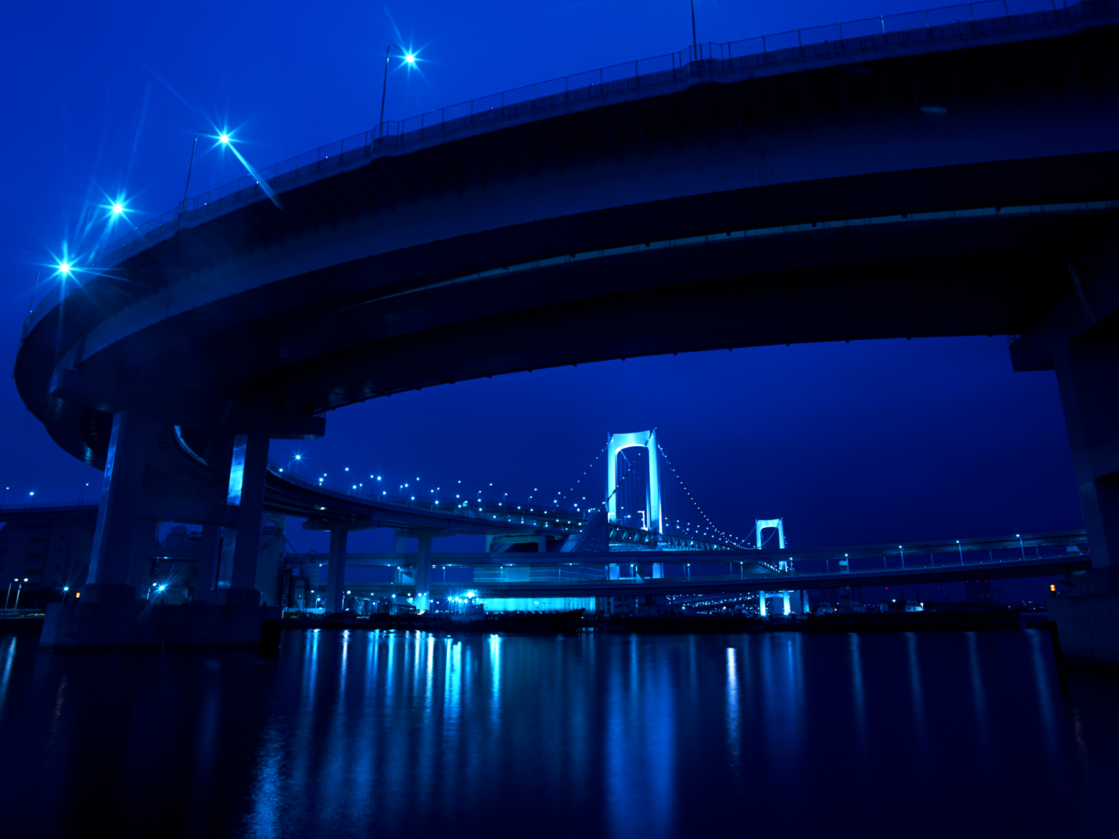 City Bridge Blue Skyline wallpaper. George Santayana once said,” Those who 