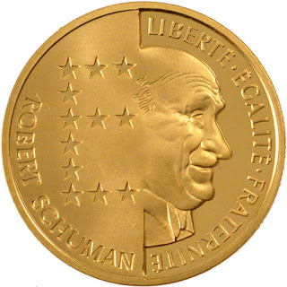 French Gold Coins 100 Francs Robert Schuman