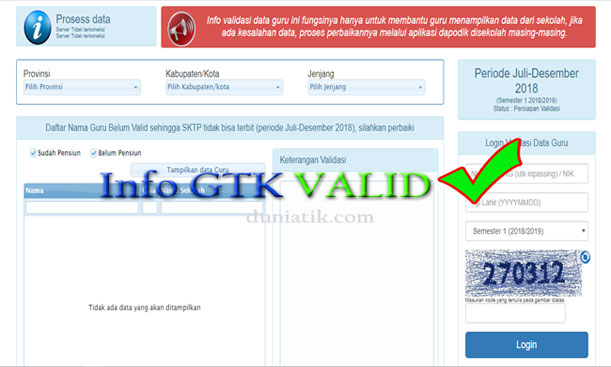 Tips Input Dapodik Agar Status Info GTK Valid