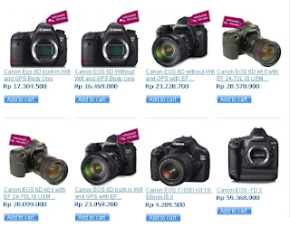 Daftar Harga Kamera Digital SLR Murah Canon Juli 2013