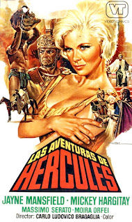 LAS AVENTURAS DE HÉRCULES. España. Carátula de video. Arte: Macario Gómez Quibus "Mac". Editora: Videotechnics. LAS AVENTURAS DE HÉRCULES. Gli amori di Ercole. 1960. Italia, Francia. Dirección: Carlo Ludovico Bragaglia. Reparto: Jayne Mansfield, Mickey Hargitay, Massimo Serato, René Dary, Moira Orfei, Gil Vidal, Tina Gloriani, Giovanna Galletti, Barbara Florian, Sergio Calò, Cesare Fantoni, Antonio Gradoli, Rossella Como.