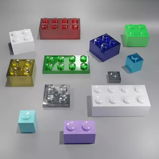 3D Plastic Lego Brick Rendering1