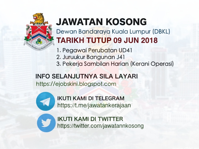 Jawatan Kosong Terkini DBKL Jun 2018