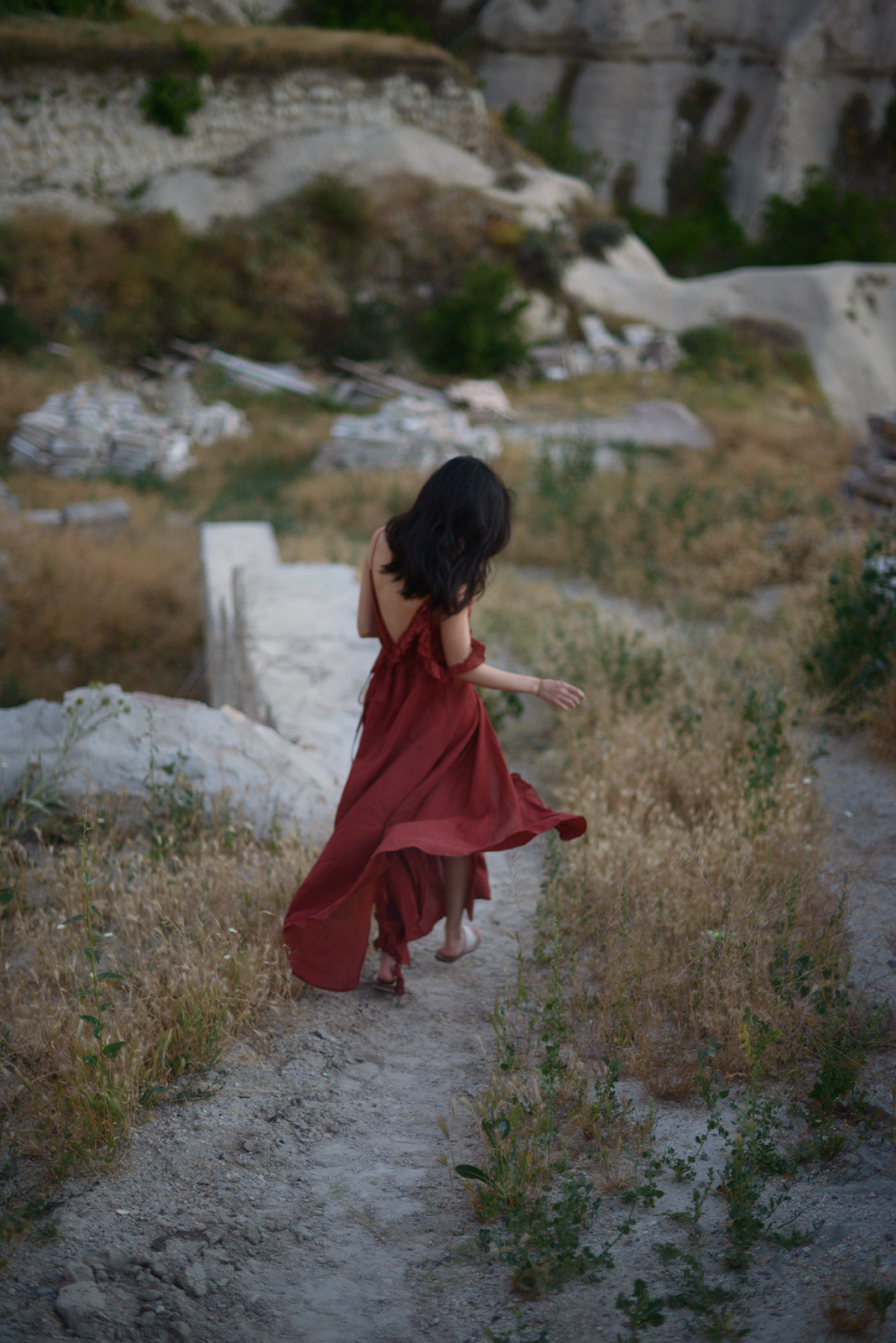 Red Wrap Dress Goreme Cappadocia / Red / FOREVERVANNY.com