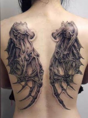 Back angel wing tattoos for angel wings tattoos designs. Back angel wing tattoos for