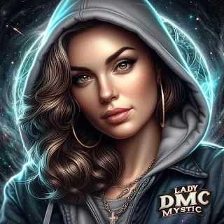 Logo theme - djette dj Lady woman girl Fille femme dmc mystic princess princesse féminise