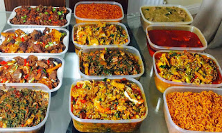 Variety of Nigerian meals or food