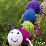 patron gratis gusano amigurumi, free pattern amigurumi worm 