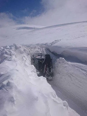 Turkey covered with snow