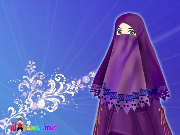 Download image Gambar Kartun Muslimah Berpurdah Pictures PC Android 