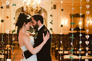 Neal and Darcie in ceremony hall - Posted by Patricia Stimac, Seattle Wedding Officiant