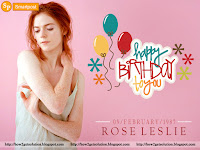 uk born 'rose leslie hot' photo for her 34th birthday celebration
