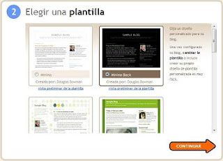 elegir plantilla, imagen de plantillas estandart de blogger