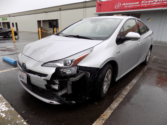 2019 Toyota Prius- Before repairs were started at Almost Everything Autobody