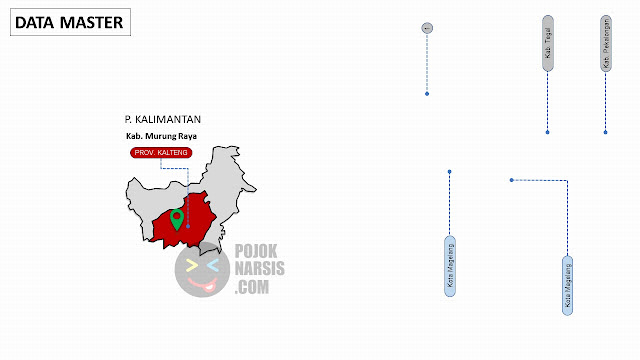 Peta Kabupaten Murung Raya Editable Powerpoint