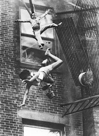 Fire escape collapse,  1975