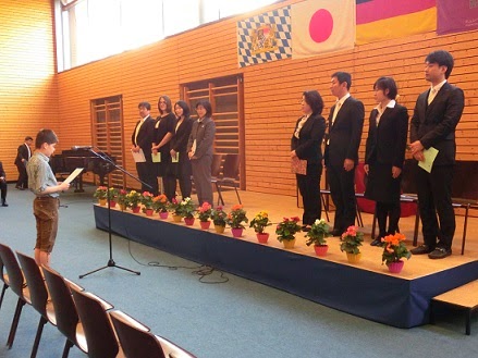ミュンヘン日本人国際学校 平成26年度 着任式 始業式