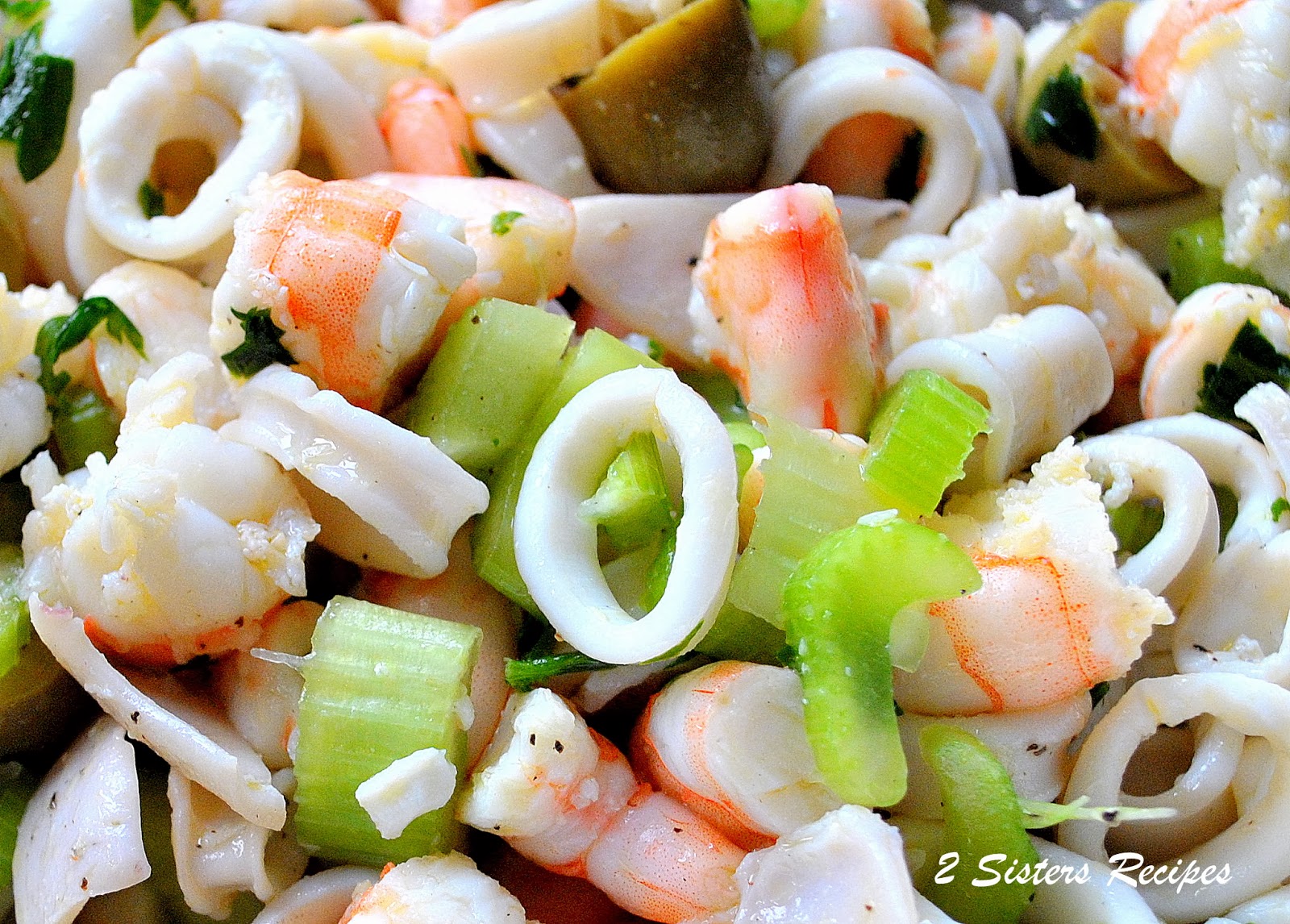 Seafood Salad Marinated For Christmas Eve 2 Sisters Recipes By Anna And Liz