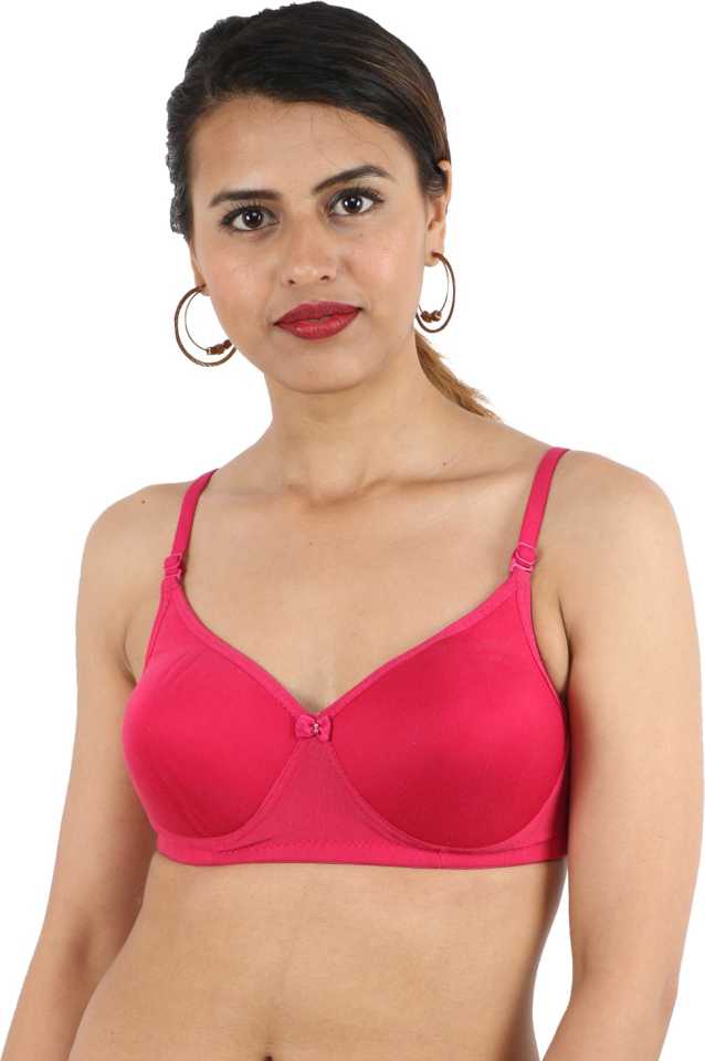 Women Full Coverage Heavily Padded Bra  (Pink)