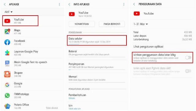 Cara Mematikan Koneksi Internet Aplikasi Tertentu di Samsung