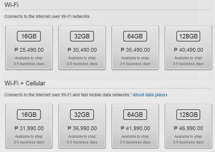 Apple Store Philippines, iPad Philippines