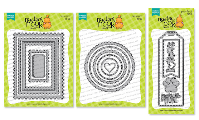 Framework, Circle Frames and Bookmark Die Sets by Newton's Nook Designs