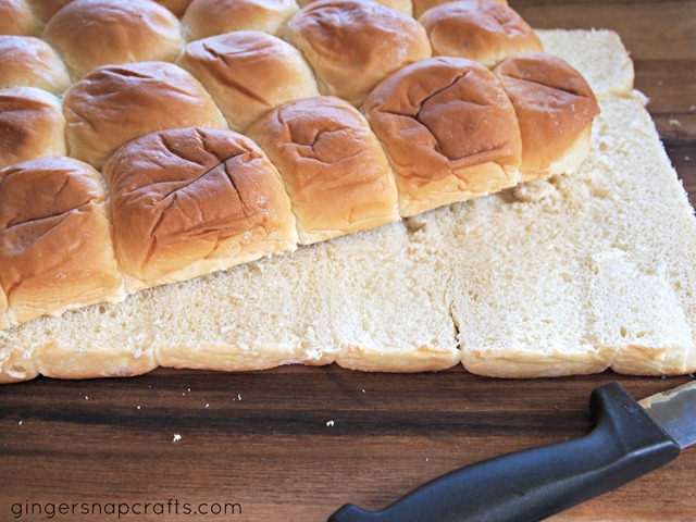 Ginger Snap Crafts: {ham  cheese} mini melt sandwiches {recipe}