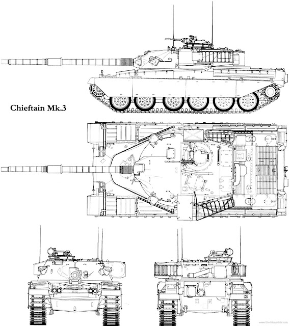 Чертеж танка «Чифтен» Mk 3