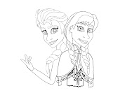 #3 Disney Frozen Coloring Page