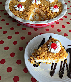 Featured Recipe | "Fried" Ice Cream Pie from An Affair from the Heart #dessert #pie #icecream