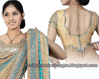 Latest Blouse Design Ideas for 2012 - Fancy Choli Designs - Blouse Back Designs - Blouse Neck Models - Celebrities saree blouse pictures