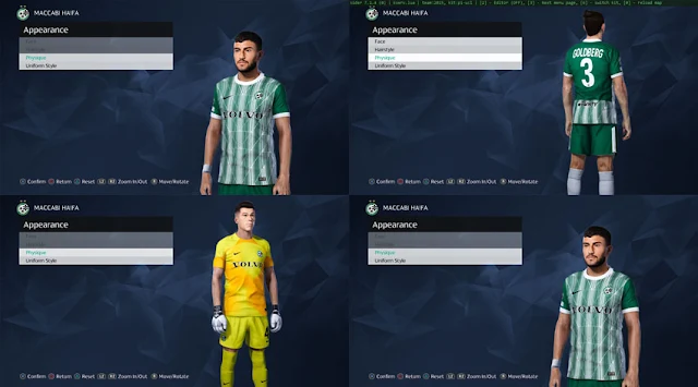 Maccabi Haifa FC 2022-23 Kits For eFootball PES 2021