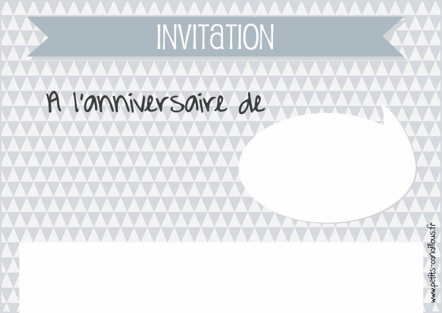 Carte D Anniversaire Et Invitation A Imprimer