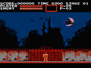 หน้าประตูเริ่มเกมส์ castlevania