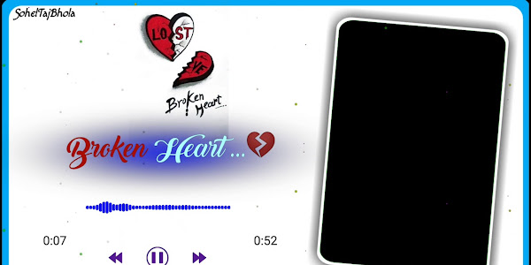 Broken heart avee player template | black screen avee player love template