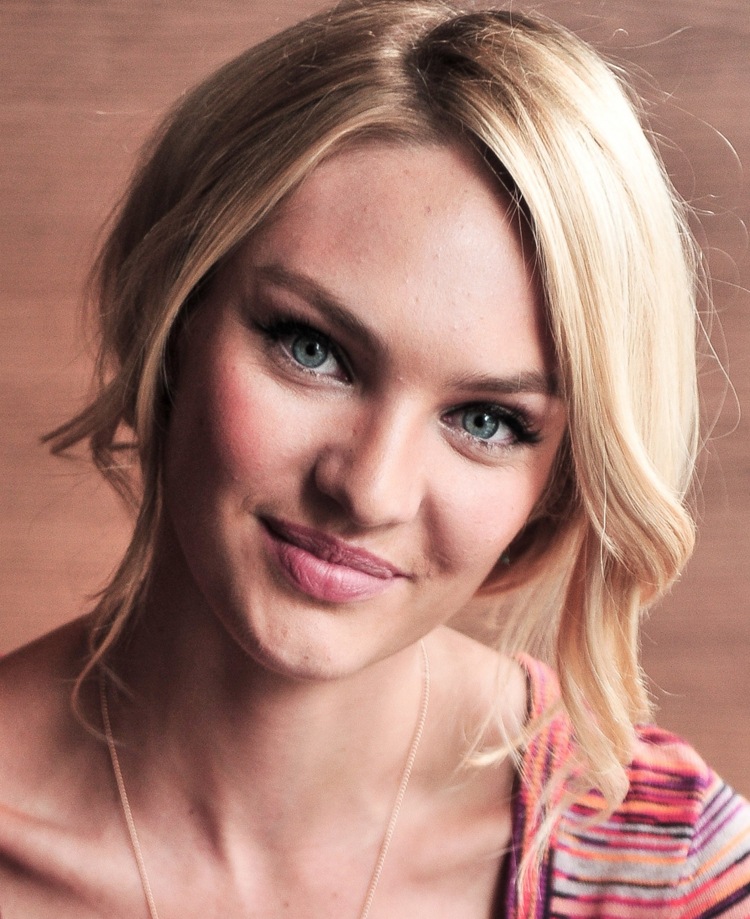 Candice Swanepoel Blonde Hairstyle