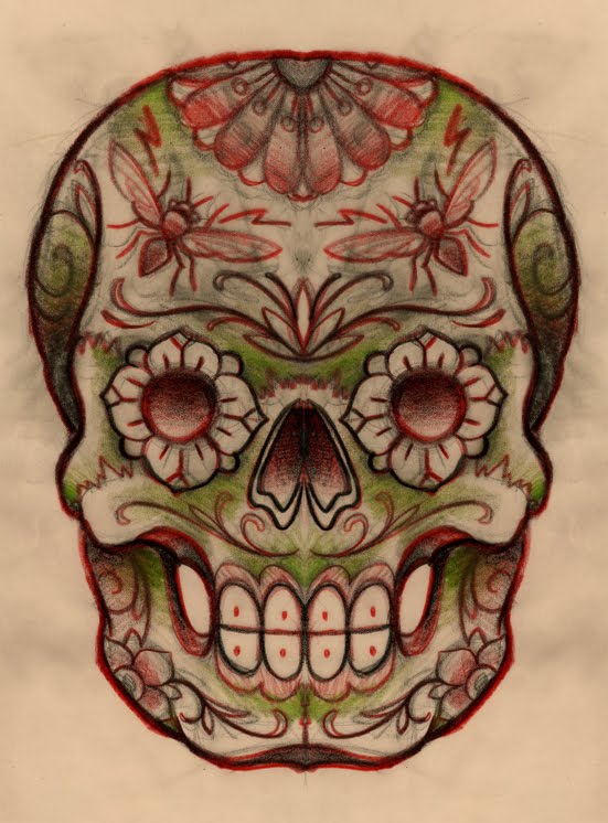 Mexican Skull Tattoo Design Picture 3