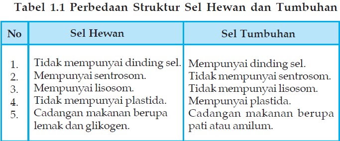 Biologi Sel Hewan  dan  Sel Tumbuhan 