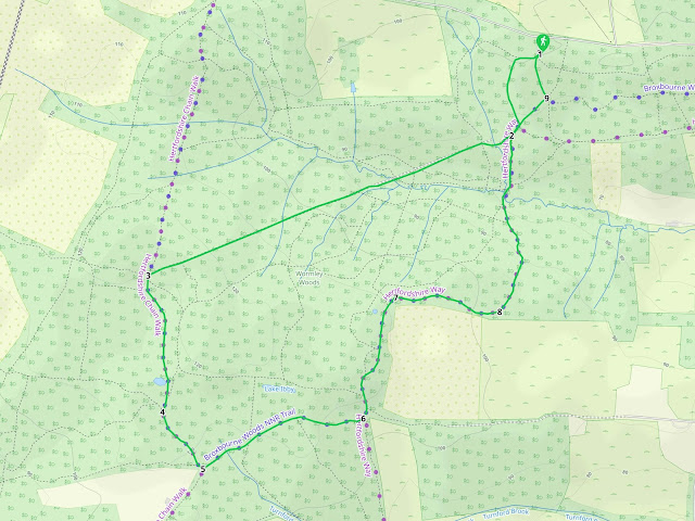 Map for Walk 81: Wormley Wood Loo