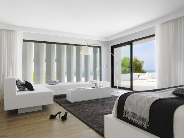 White modern bedroom 